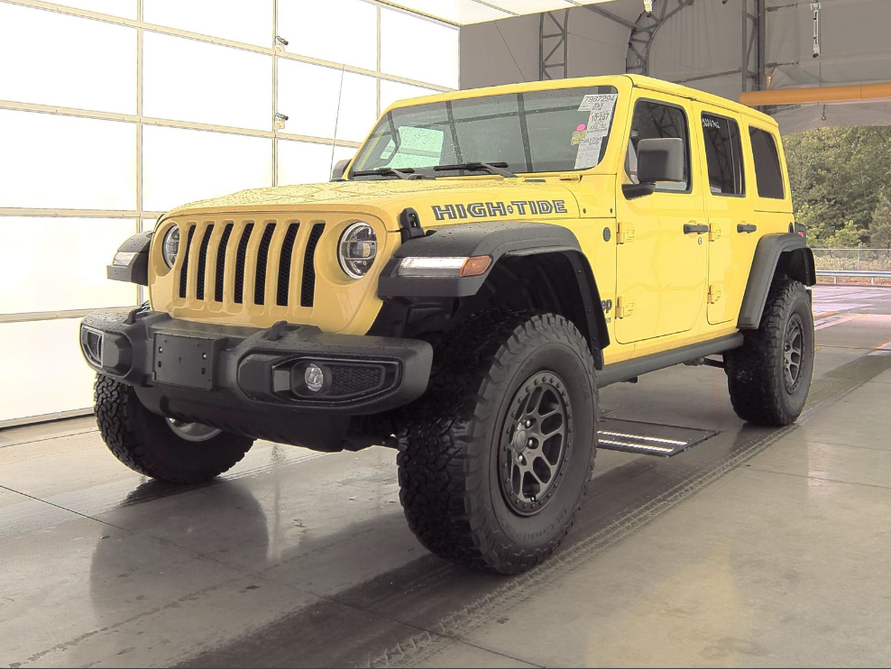 Used 2022 Jeep Wrangler Unlimited High Tide with VIN 1C4HJXDG7NW194014 for sale in Buffalo, Minnesota