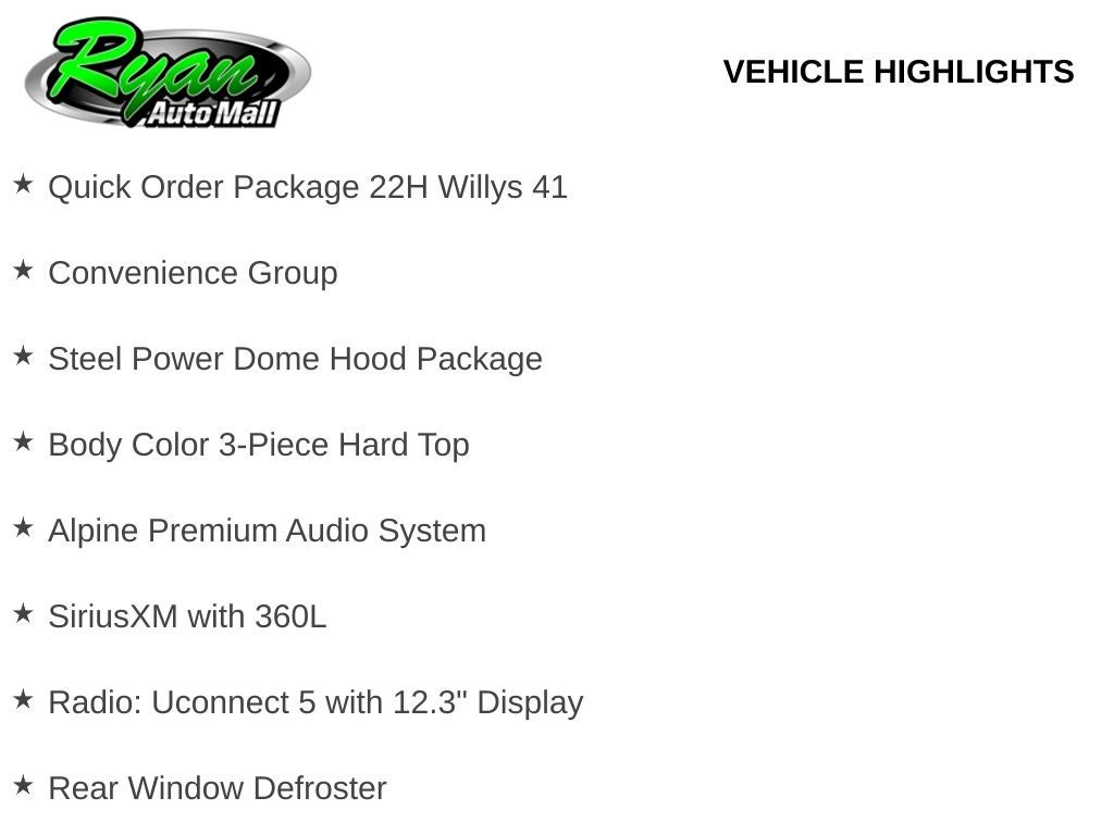 2026 Jeep Wrangler Willys