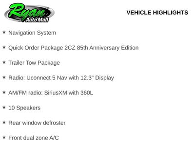 2026 Jeep Grand Cherokee Limited 85th Anniversary Edition