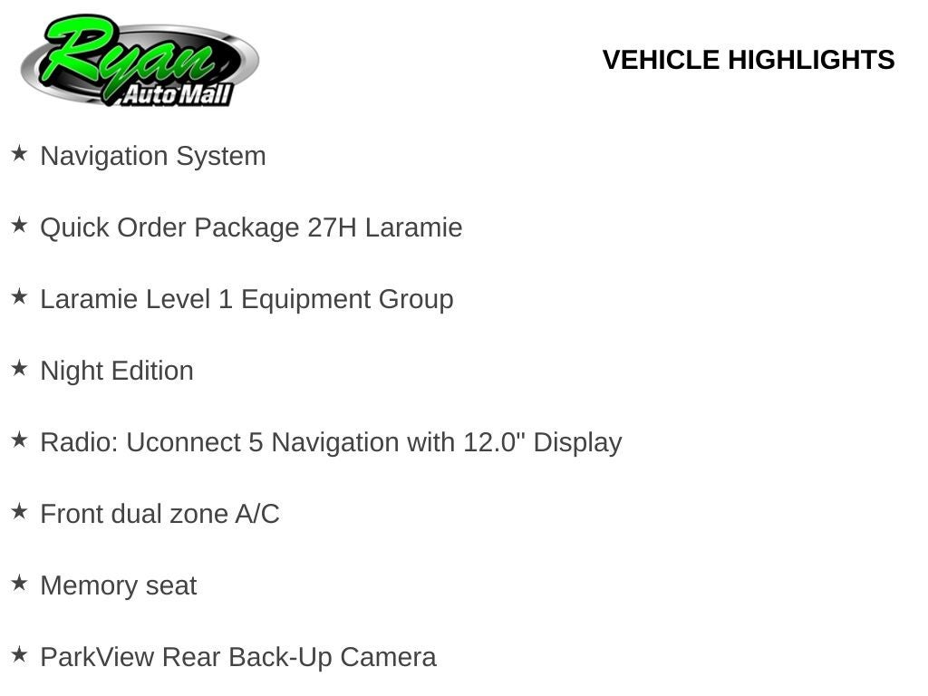 2026 RAM 1500 Laramie