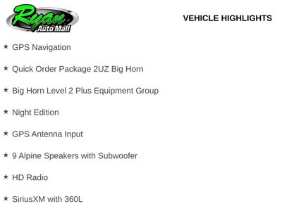 2026 RAM 3500 Big Horn