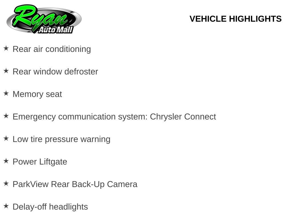 2026 Chrysler Pacifica Select