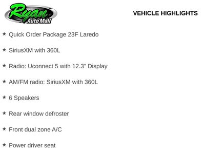 2026 Jeep Cherokee Laredo
