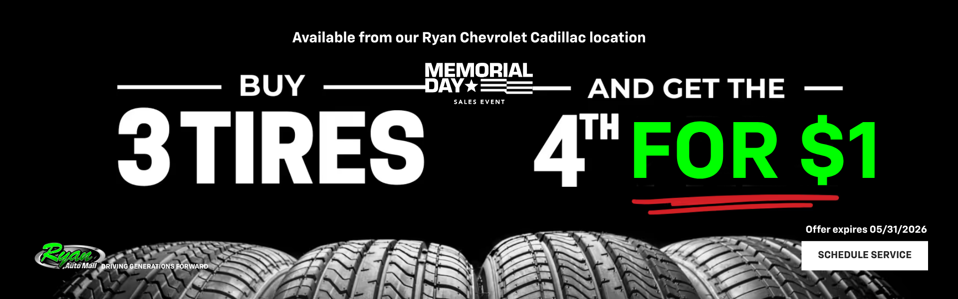 Ryan Auto Mall’s Offer On Tires