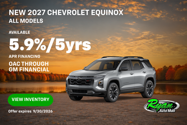 Ryan Auto Mall’s New Chevrolet Equinox Offer