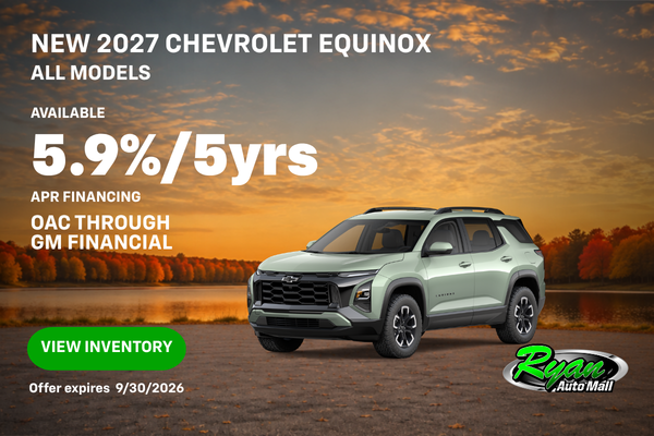 Ryan Auto Mall’s New Chevrolet Equinox Offer