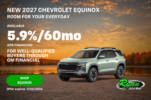 Ryan Auto Mall’s New Chevrolet Equinox Offer