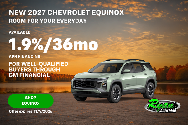 Ryan Auto Mall’s New Chevrolet Equinox Offer