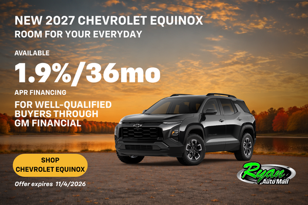 Ryan Auto Mall’s New Chevrolet Equinox Offer