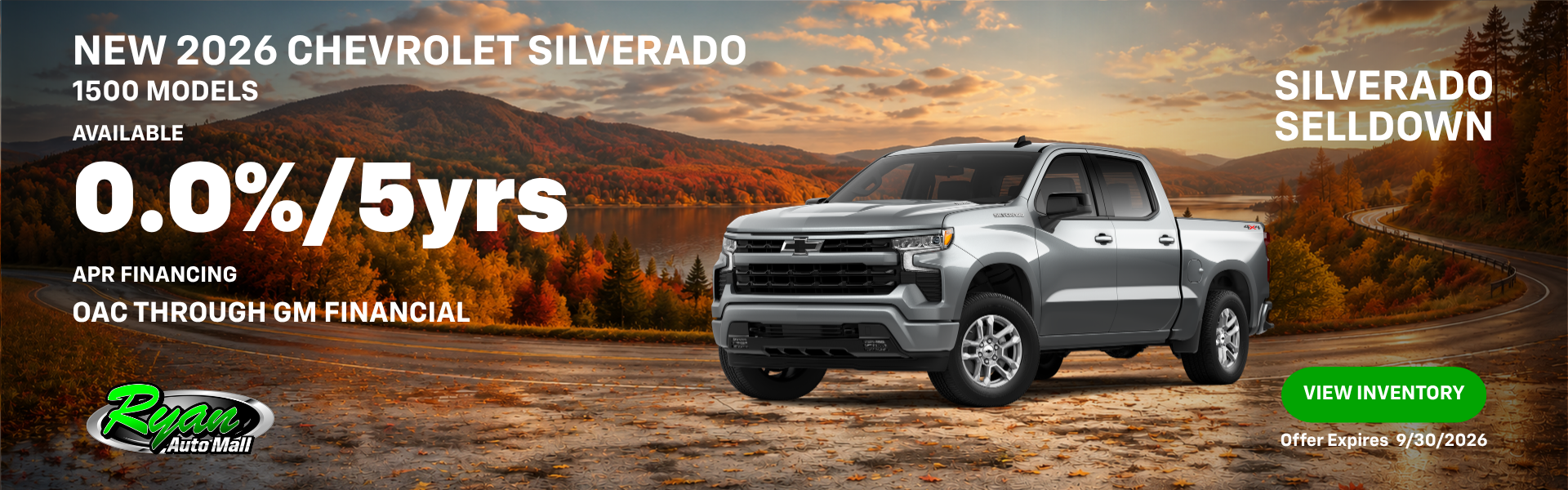 Ryan Auto Mall’s Chevrolet Silverado 1500 Offer