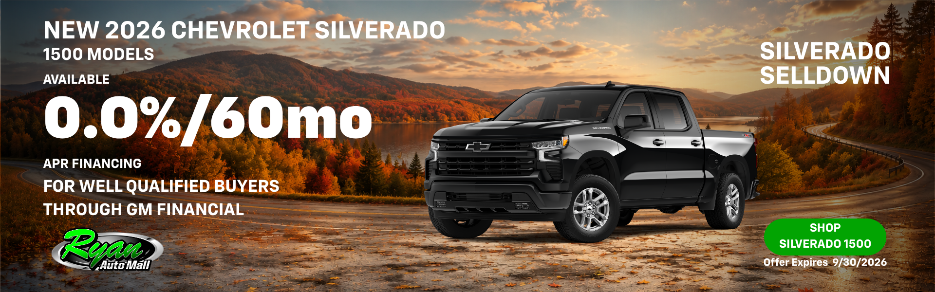 Ryan Auto Mall’s Chevrolet Silverado 1500 Offer