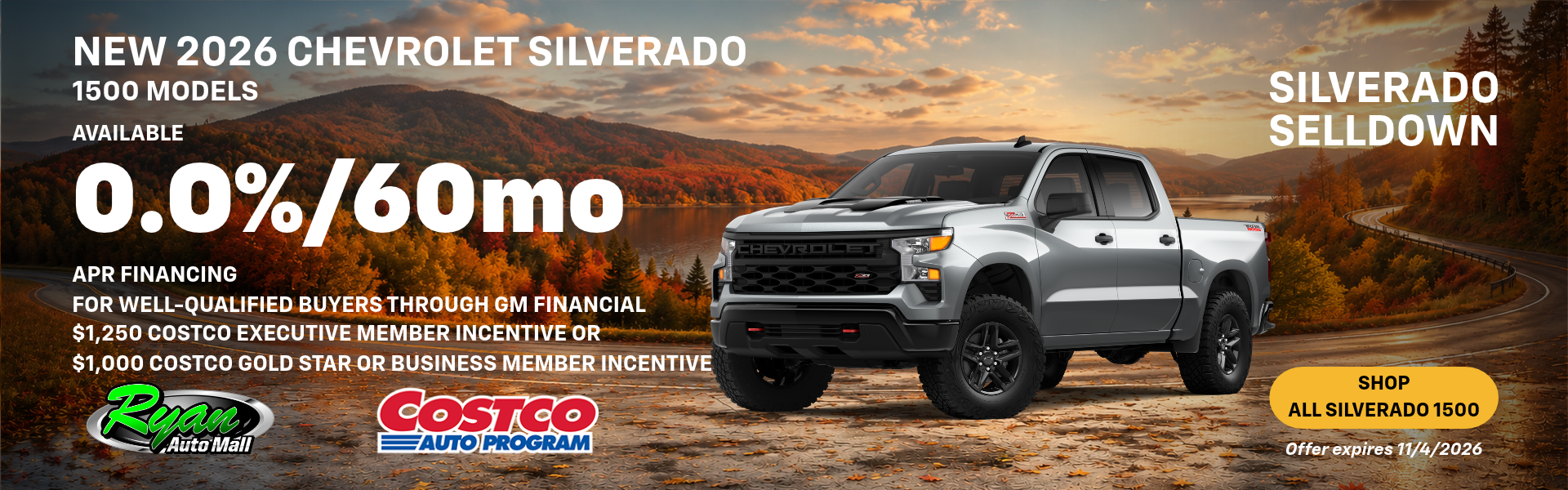 Ryan Auto Mall’s Chevrolet Silverado 1500 Offer