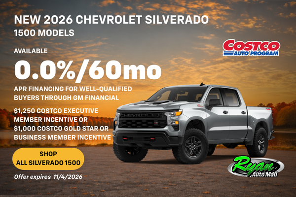 Ryan Auto Mall’s Chevrolet Silverado 1500 Offer