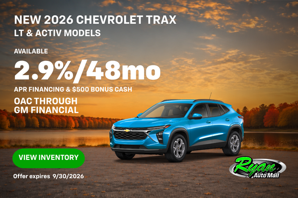 Ryan Auto Mall’s Chevrolet Trax Offer
