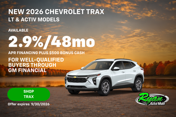 Ryan Auto Mall’s Chevrolet Trax Offer