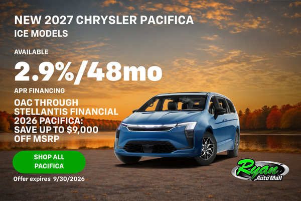 Ryan Auto Mall’s New Chrysler Pacifica Inventory