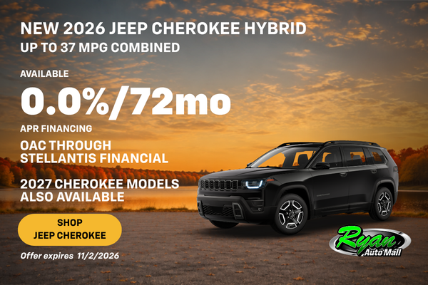 Ryan Auto Mall’s New Jeep Cherokee Inventory