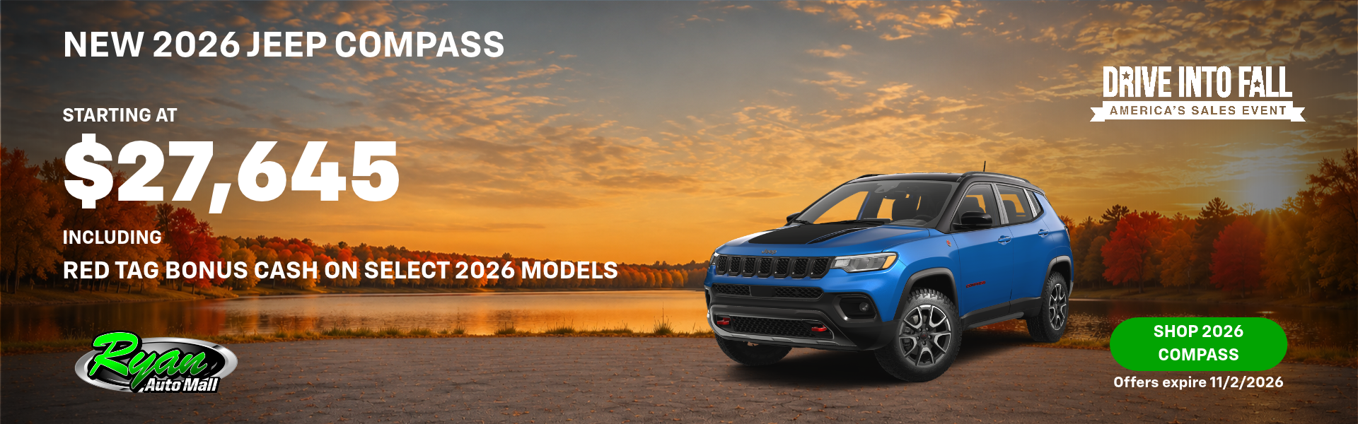 Ryan Auto Mall’s New Jeep Compass Inventory