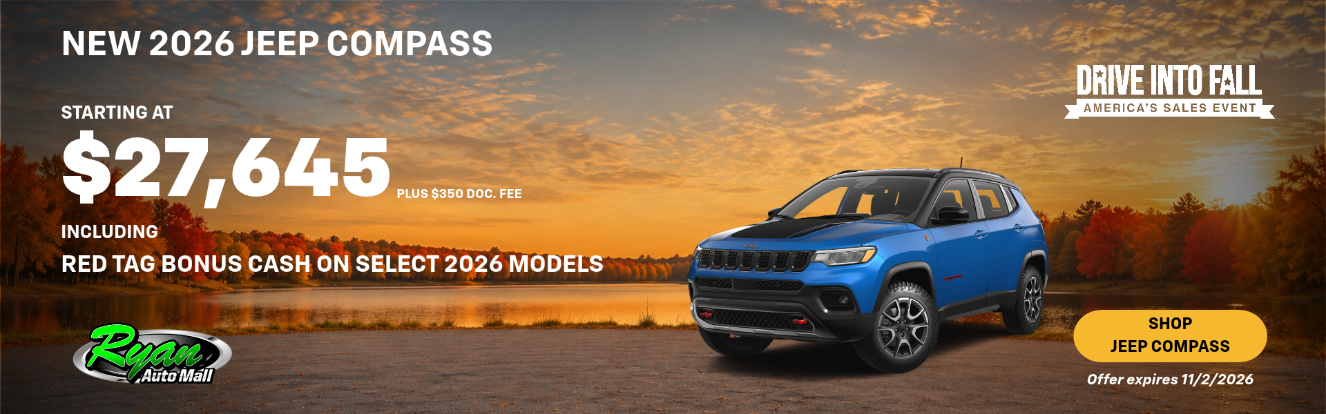 Ryan Auto Mall’s New Jeep Compass Inventory