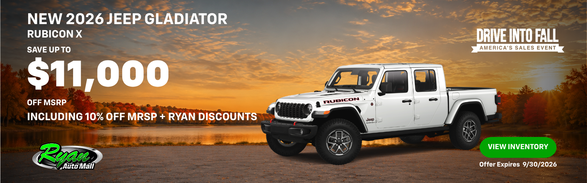 Ryan Auto Mall’s New Jeep Gladiator Inventory