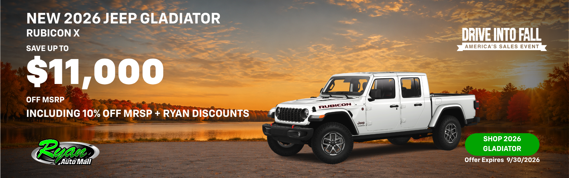 Ryan Auto Mall’s New Jeep Gladiator Inventory
