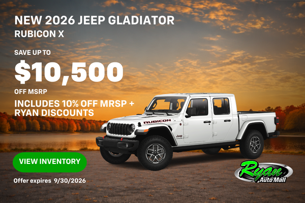 Ryan Auto Mall’s New Jeep Gladiator Inventory