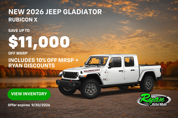 Ryan Auto Mall’s New Jeep Gladiator Inventory