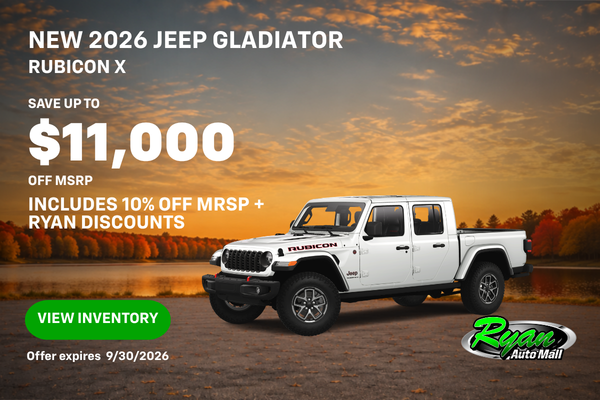 Ryan Auto Mall’s New Jeep Gladiator Inventory