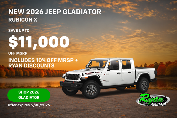 Ryan Auto Mall’s New Jeep Gladiator Inventory