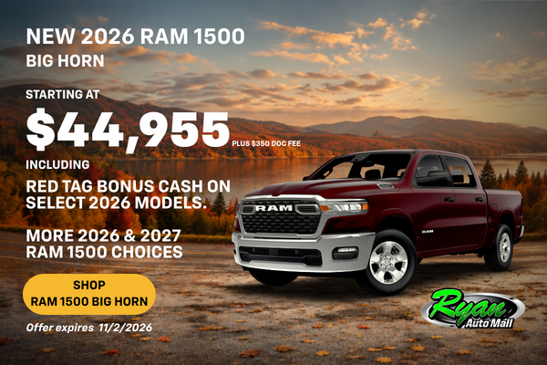 Ryan Auto Mall’s New Ram 1500 Big Horn Inventory