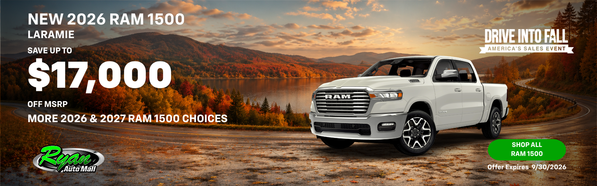 Ryan Auto Mall’s New Ram 1500 Inventory