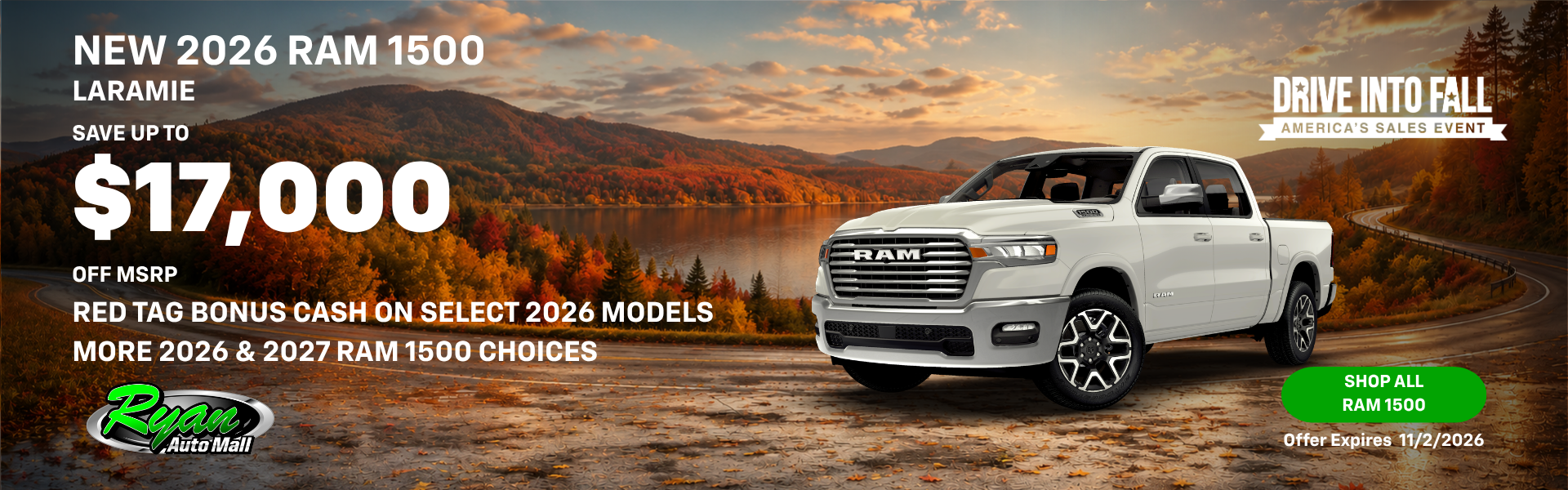 Ryan Auto Mall’s New Ram 1500 Inventory
