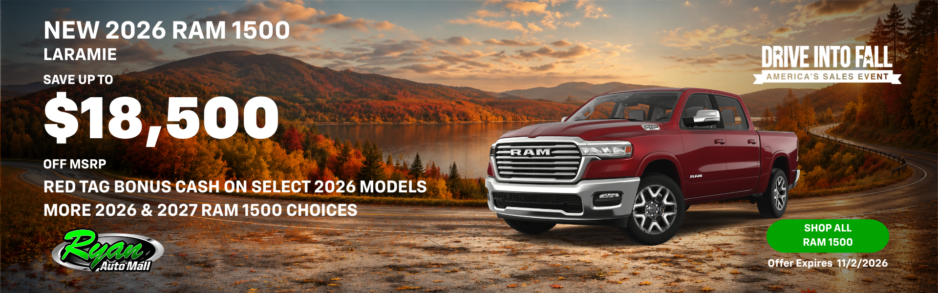 Ryan Auto Mall’s New Ram 1500 Inventory