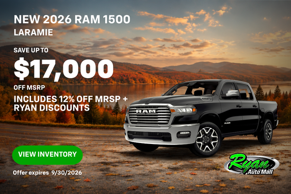 Ryan Auto Mall’s New Ram 1500 LaramieInventory