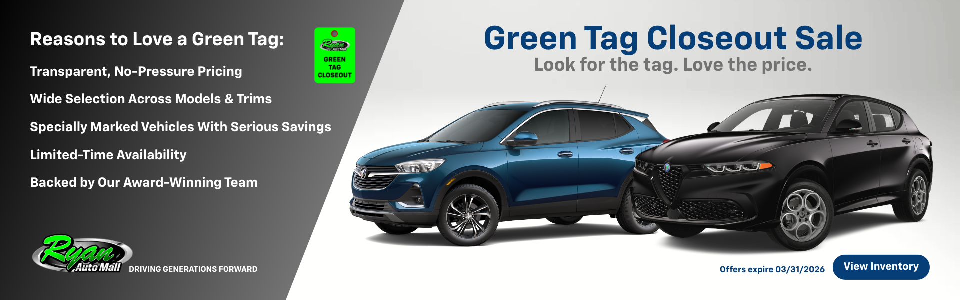 Pre-Owned Green Tag Sale