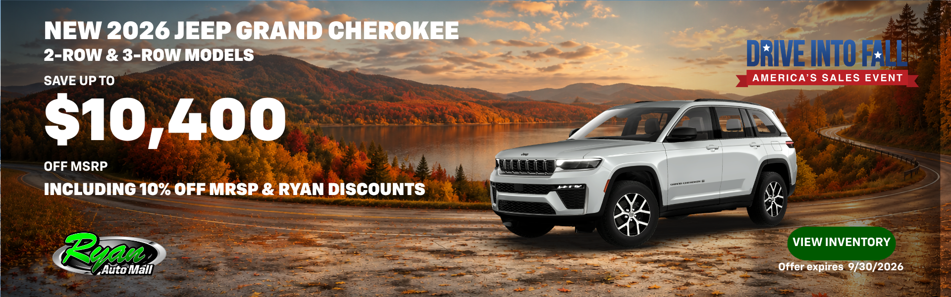 Ryan Auto Mall’s New Jeep Grand Cherokee Inventory