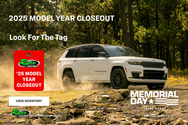 Ryan Auto Mall’s New 2025 Closeout Inventory