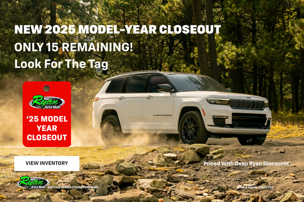 Ryan Auto Mall’s New 2025 Closeout Inventory