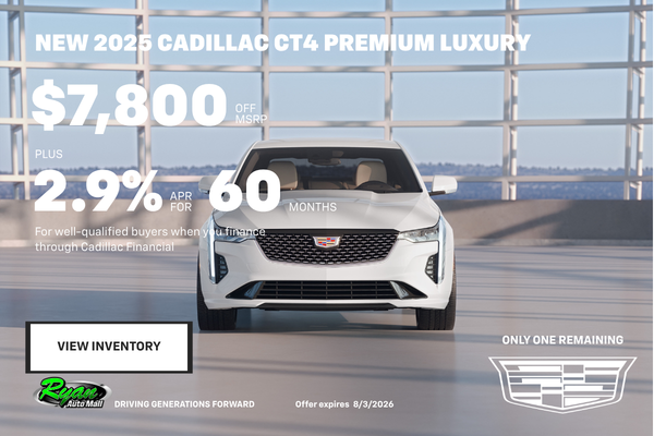 Ryan Auto Mall’s New 2025 Closeout Inventory
