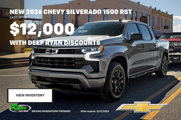 Ryan Auto Mall’s Chevrolet Silverado 1500 Offer