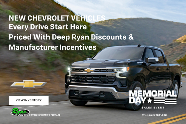 Ryan Auto Mall’s New Chevrolet Inventory