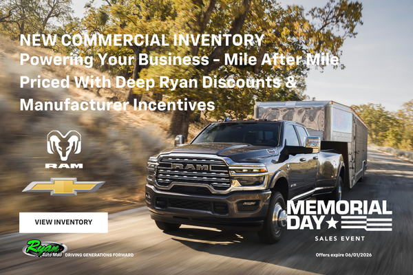 Ryan Auto Mall’s New Commercial Inventory