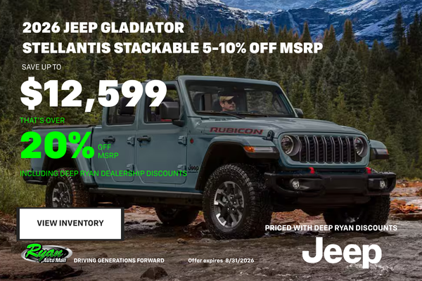Ryan Auto Mall’s New Jeep Gladiator Inventory