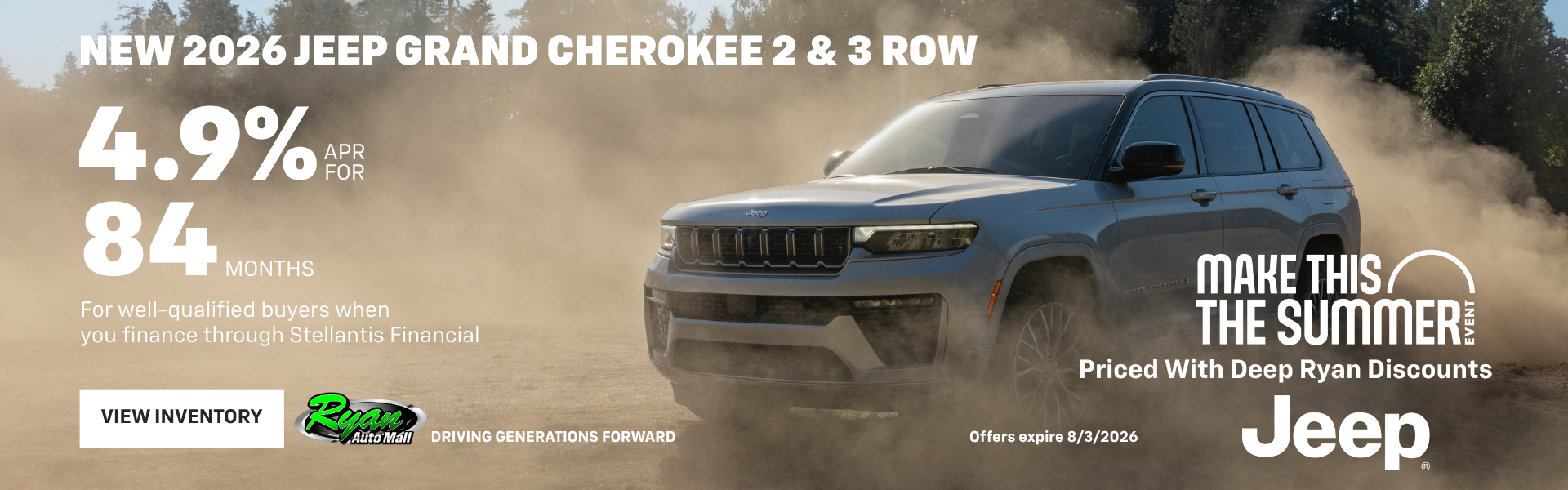 Ryan Auto Mall’s New Jeep Grand Cherokee Inventory
