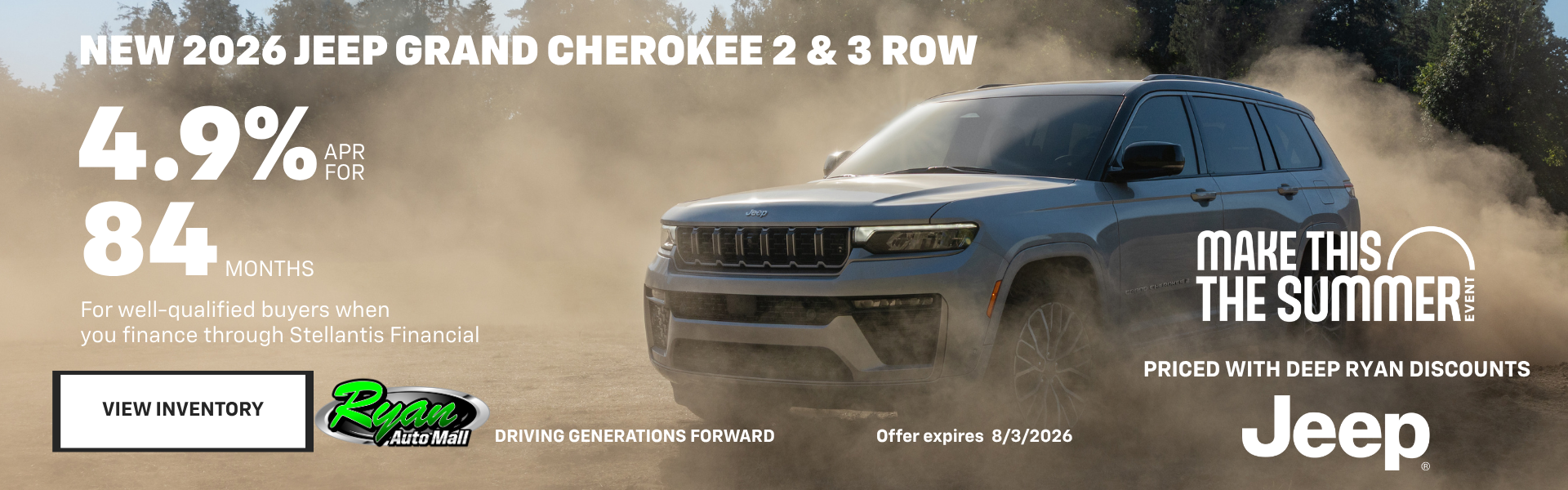 Ryan Auto Mall’s New Jeep Grand Cherokee Inventory