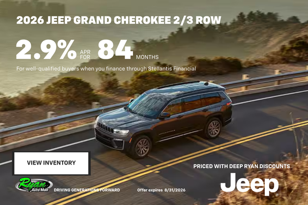 Ryan Auto Mall’s New Jeep Grand Cherokee Inventory