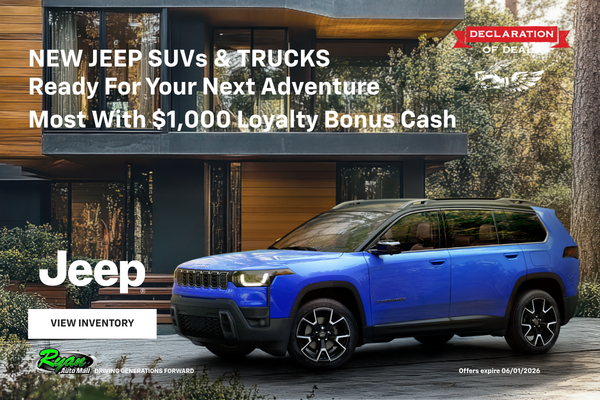 Ryan Auto Mall’s New Jeep Inventory