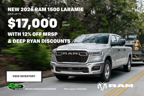 Ryan Auto Mall’s New Ram 1500 LaramieInventory