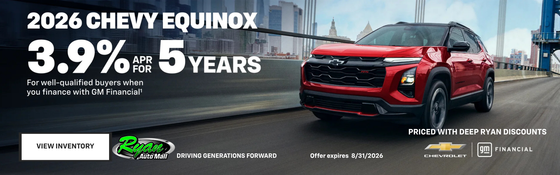 Ryan Auto Mall’s New Chevrolet Equinox Offer