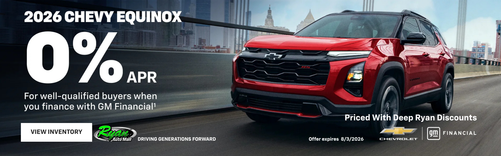 Ryan Auto Mall’s New Chevrolet Equinox Offer